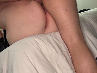 BBW GILF gets fucked close up at hotel - Amateur POV - Real Couple Having Sex - TnD